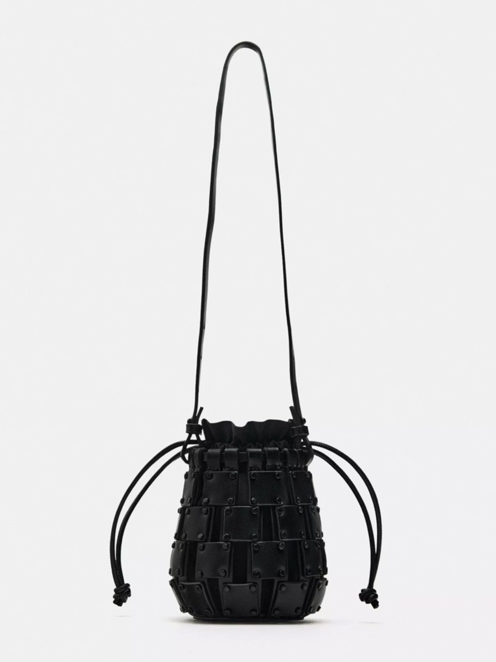 Zara die-cut bucket, mini bag